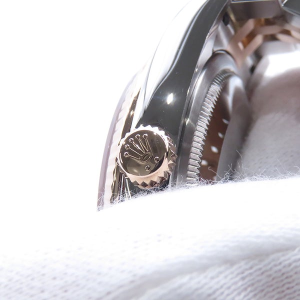 ロレックス デイトジャスト D番 SS/K18PG 116231 ROLEX 腕時計 シルバーコンセントリック文字盤