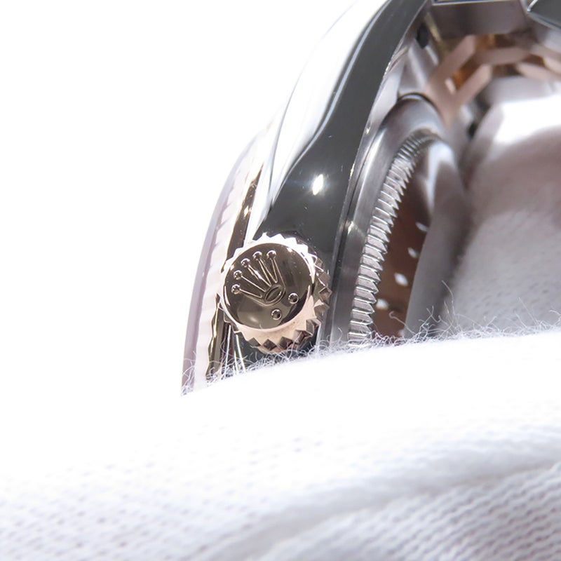 ロレックス デイトジャスト D番 SS/K18PG 116231 ROLEX 腕時計 シルバーコンセントリック文字盤