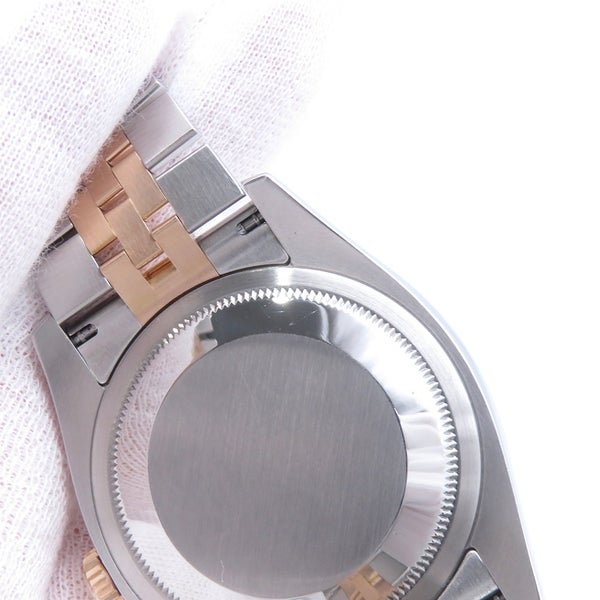 ロレックス デイトジャスト D番 SS/K18PG 116231 ROLEX 腕時計 シルバーコンセントリック文字盤
