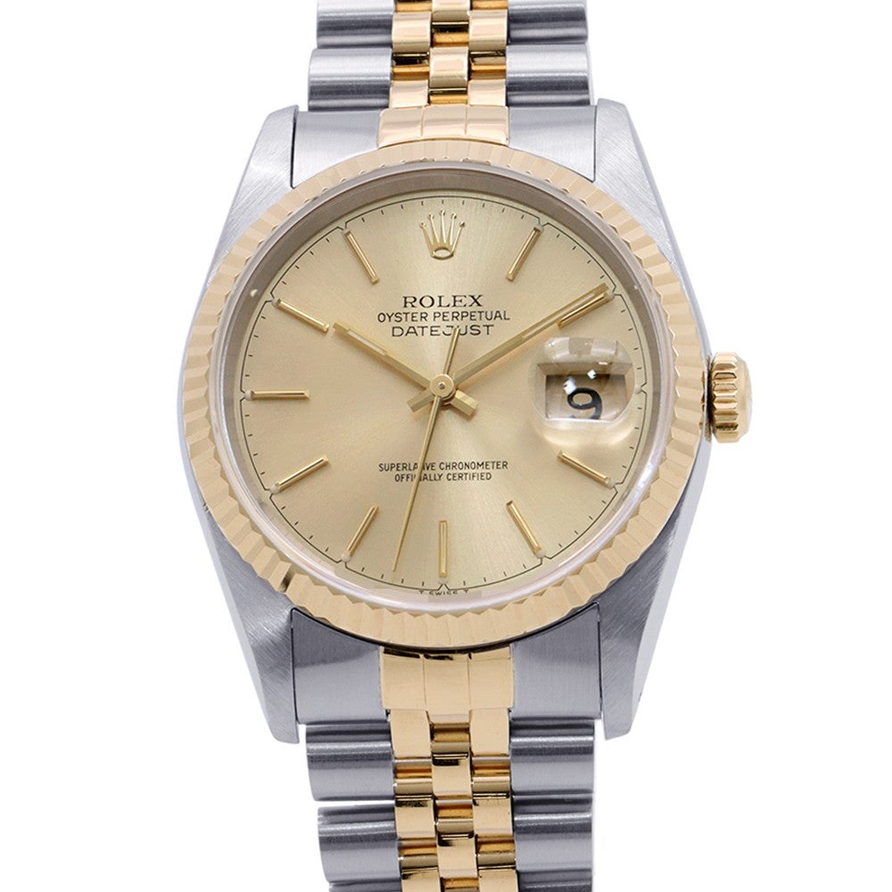 ロレックス デイトジャスト X番 SS/K18YG 16233 ROLEX 腕時計