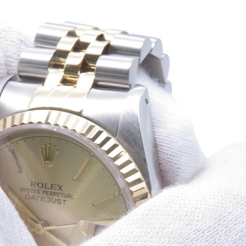 ロレックス デイトジャスト X番 SS/K18YG 16233 ROLEX 腕時計 シャンパン文字盤