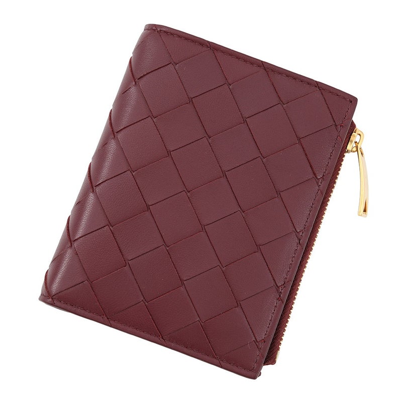 ボッテガヴェネタ 二つ折り財布 イントレチャート スモール 2つ折りウォレット ラムスキン BOTTEGA VENETA