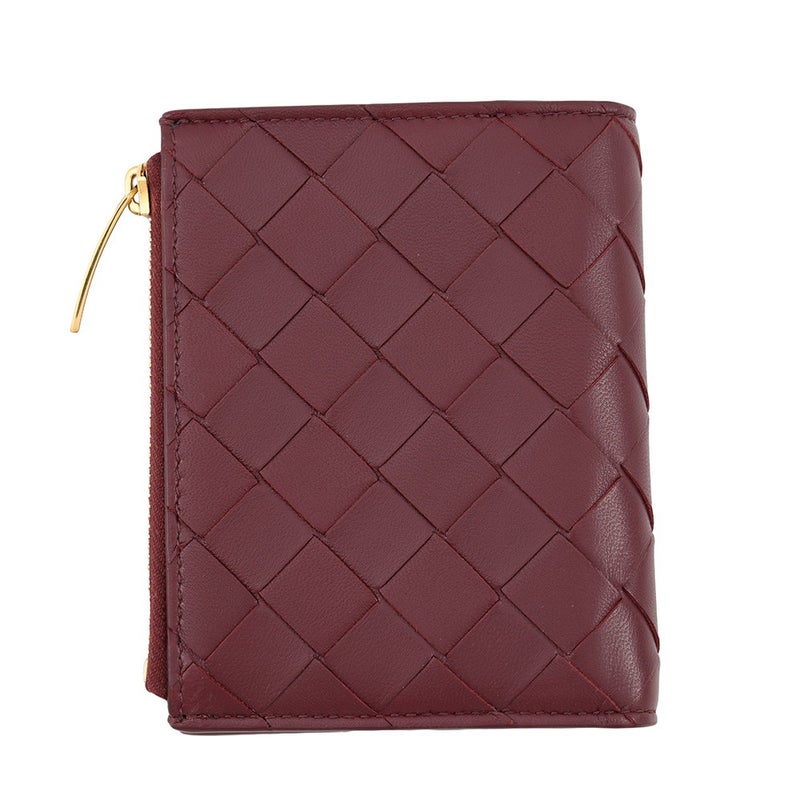 ボッテガヴェネタ 二つ折り財布 イントレチャート スモール 2つ折りウォレット ラムスキン BOTTEGA VENETA