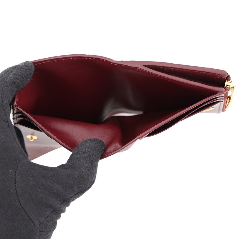 ボッテガヴェネタ 二つ折り財布 イントレチャート スモール 2つ折りウォレット ラムスキン BOTTEGA VENETA
