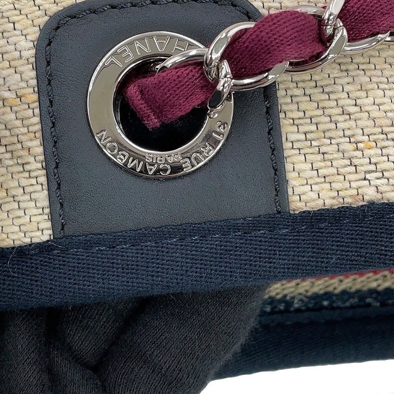 シャネル トートバッグ ドーヴィルライン ミディアム ショッピングバッグ ロゴ キャンバス A67001 CHANEL