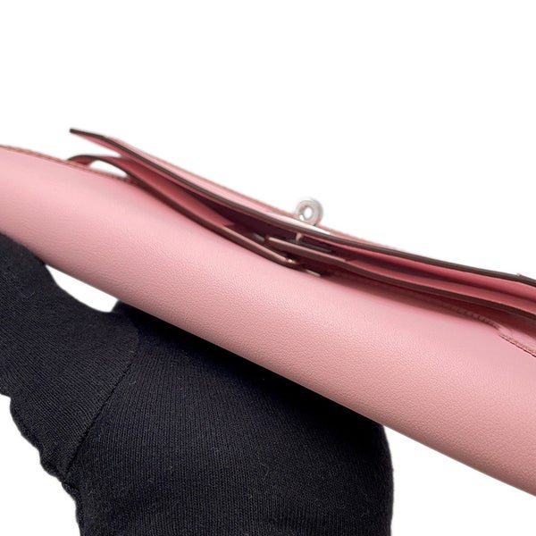 エルメス 長財布 ケリーウォレット ギリーズ ローズサクラ/シルバー金具 スイフト T刻印 財布