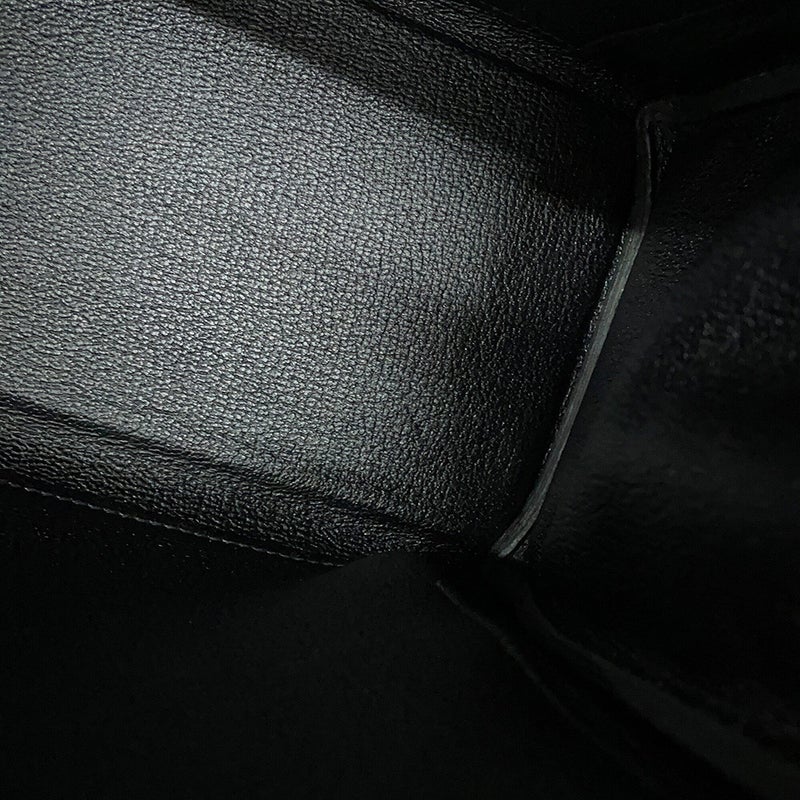 エルメス ハンドバッグ ケリー32 内縫い ブラック/シルバー金具 トゴ C刻印 HERMES 2wayバッグ 黒