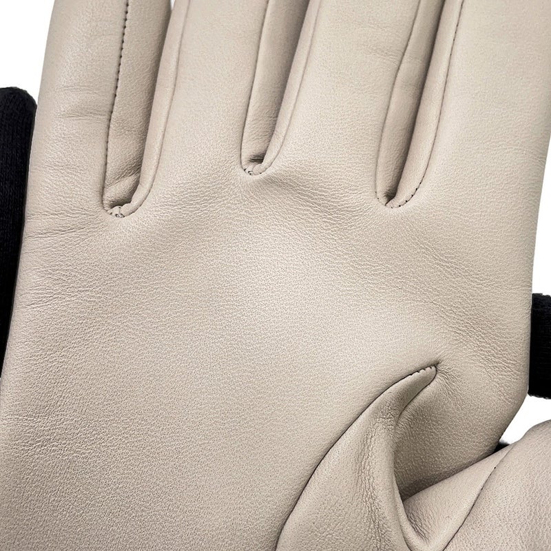 エルメス グローブ H ステッチ ラムスキン レディースサイズ7.5 HERMES 手袋 イニシャル入り