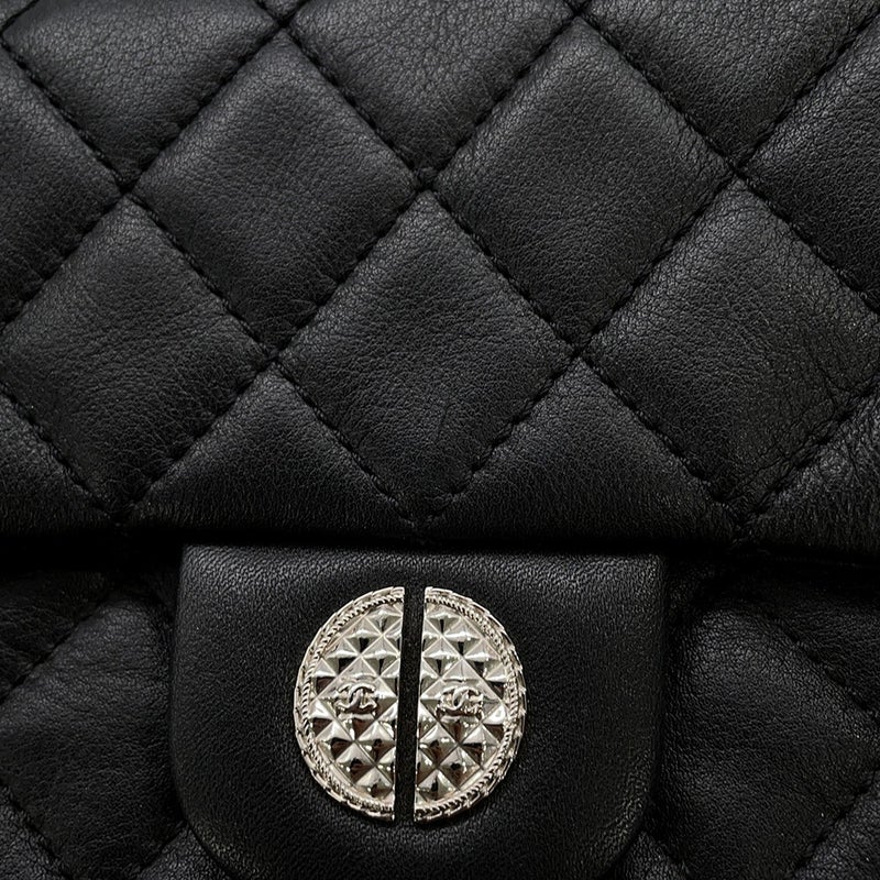 シャネル リュック マトラッセ ココマーク ラムスキン CHANEL バッグパック 黒