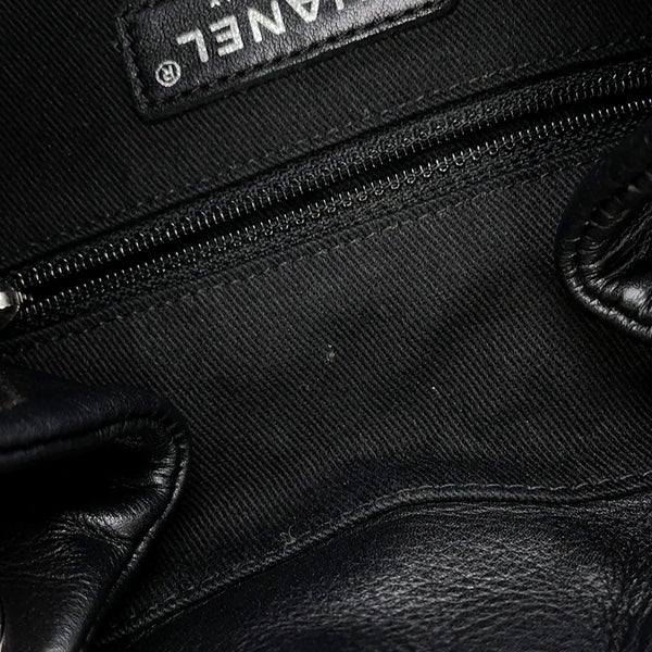シャネル リュック マトラッセ ココマーク ラムスキン CHANEL バッグパック 黒