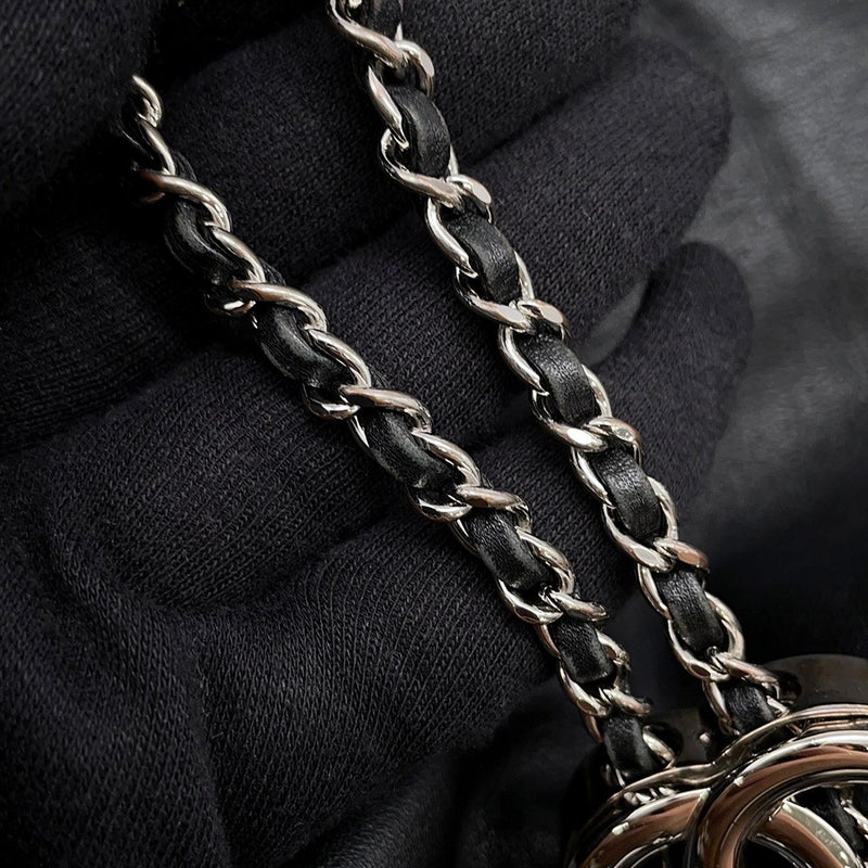 シャネル リュック マトラッセ ココマーク ラムスキン CHANEL バッグパック 黒