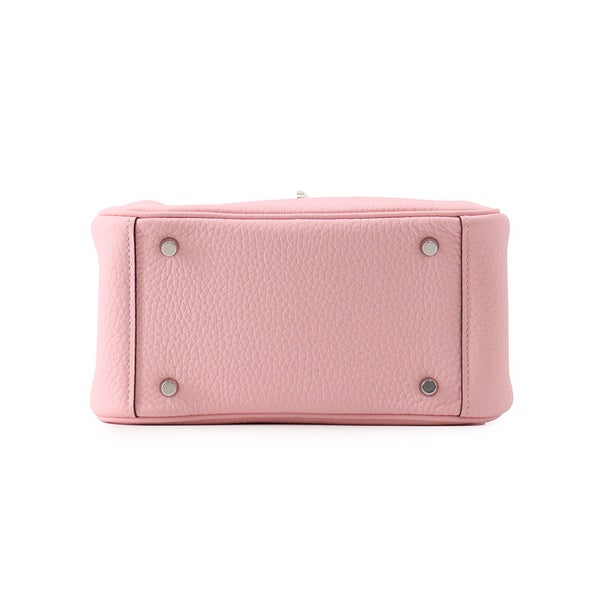 エルメス ハンドバッグ リンディ ミニ ヴェルソ ローズサクラ/グリスペール/シルバー金具 トリヨンクレマンス K刻印 ２way