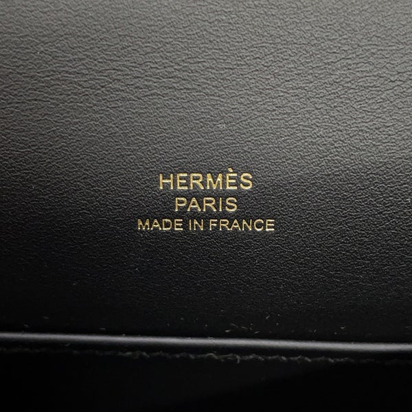 エルメス ハンドバッグ ポシェットケリー ブラック/ゴールド金具 スイフト K刻印 HERMES バッグ 黒
