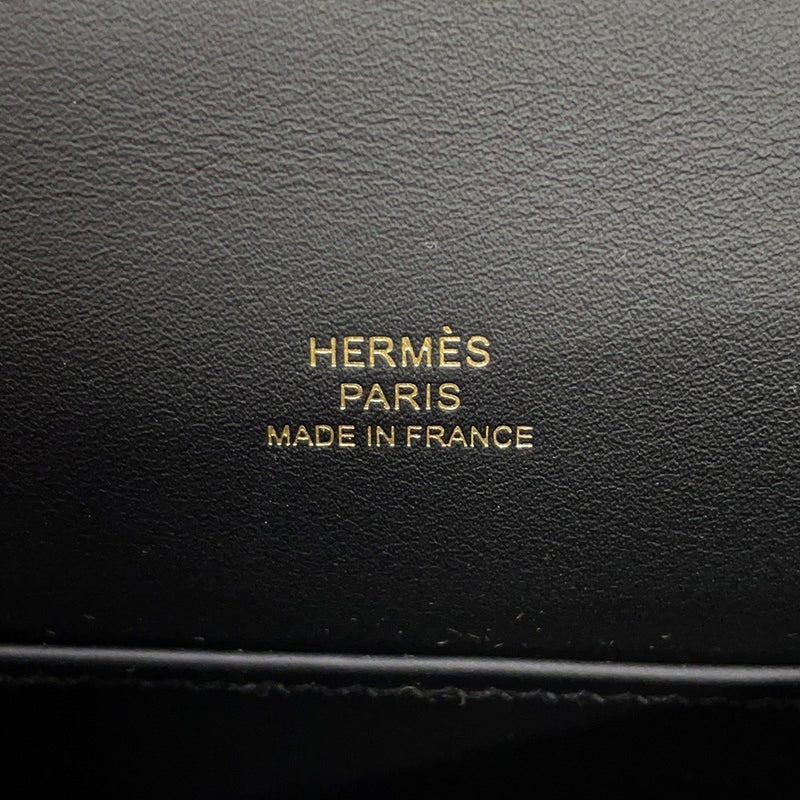 エルメス ハンドバッグ ポシェットケリー ブラック/ゴールド金具 スイフト K刻印 HERMES バッグ 黒