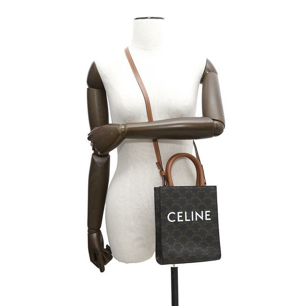 セリーヌ ハンドバッグ トリオンフ ミニ バーティカル カバ 194372 CELINE 2wayショルダーバッグ