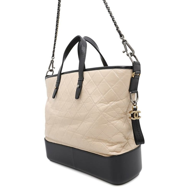 シャネル チェーンショルダーバッグ ガブリエル CHANEL 2wayハンドバッグ 黒