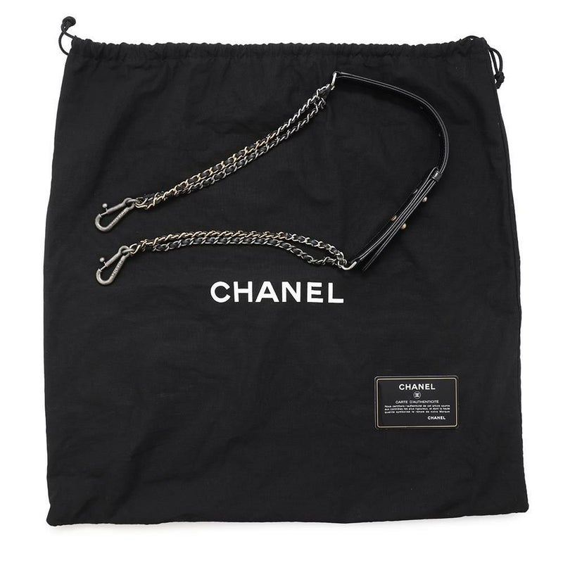 シャネル チェーンショルダーバッグ ガブリエル CHANEL 2wayハンドバッグ 黒