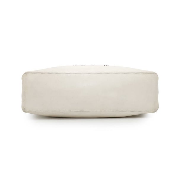 シャネル トートバッグ エッセンシャル トートGM A46882 CHANEL ロゴ ショルダーバッグ 白