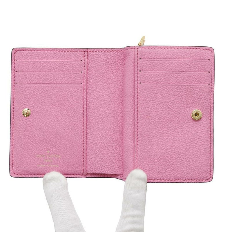 ルイヴィトン 二つ折り財布 モノグラム・アンプラント ポルトフォイユ・クレア M82514 LOUIS VUITTON ピンク