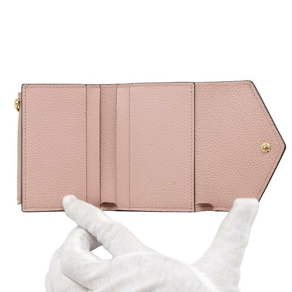 ルイヴィトン 三つ折り財布 モノグラム・アンプラント ポルトフォイユ・ゾエ M62936 LOUIS VUITTON コンパクト ピンク