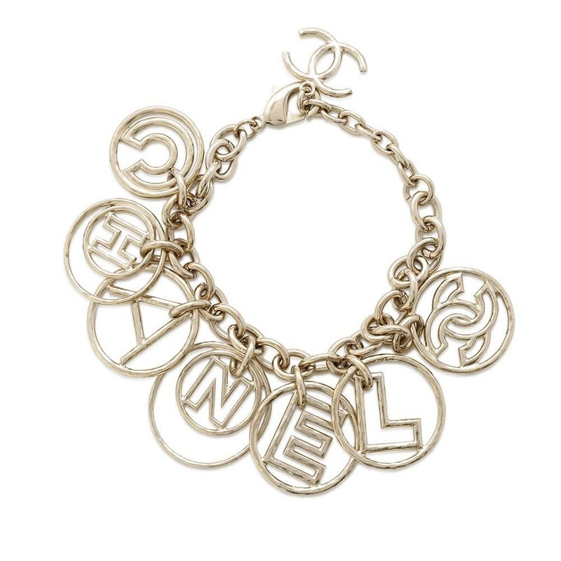 シャネル ブレスレット ココマーク ロゴ サークル メタル B17C CHANEL アクセサリー