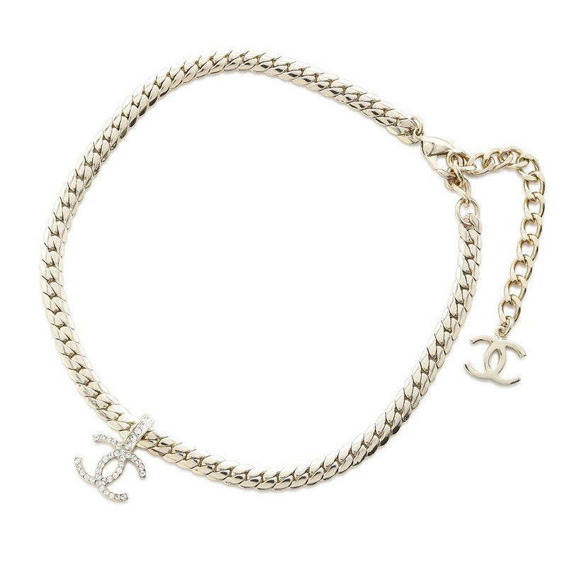 シャネル ネックレス ココマーク ラインストーン メタル B24P CHANEL チェーン アクセサリー