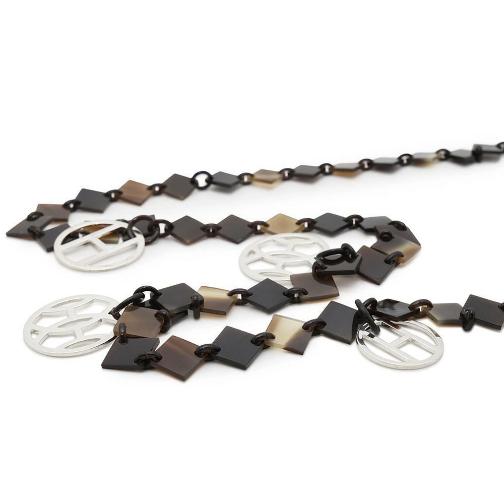 エルメス ネックレス Diva ディーヴァ バッファローホーン 水牛 HERMES