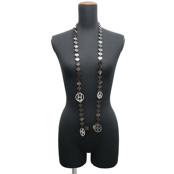 エルメス ネックレス Diva ディーヴァ バッファローホーン 水牛 HERMES ペンダント アクセサリー