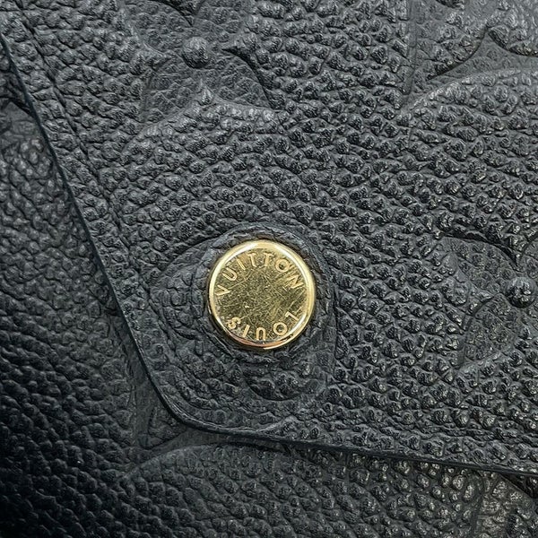 ルイヴィトン 三つ折り財布 モノグラム・アンプラント ポルトフォイユ・ヴィクトリーヌ M64060 LOUIS VUITTON 黒 ブラック