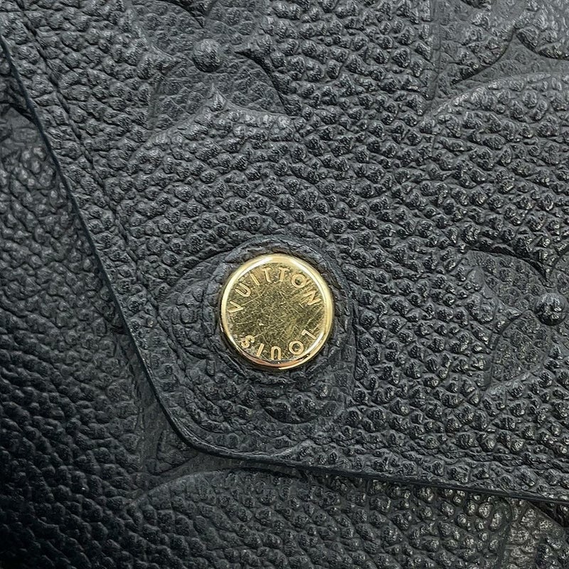 ルイヴィトン 三つ折り財布 モノグラム・アンプラント ポルトフォイユ・ヴィクトリーヌ M64060 LOUIS VUITTON 黒 ブラック