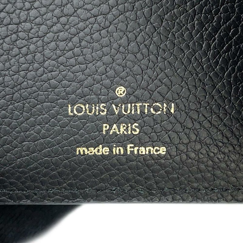 ルイヴィトン 三つ折り財布 モノグラム・アンプラント ポルトフォイユ・ヴィクトリーヌ M64060 LOUIS VUITTON 黒 ブラック