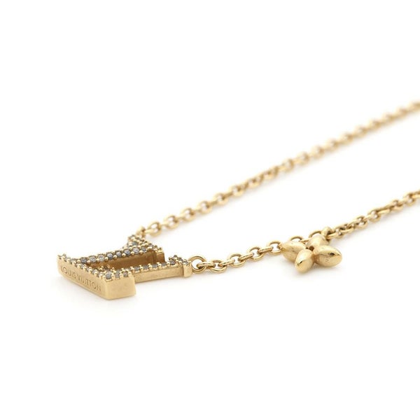 ルイヴィトン ネックレス モノグラム フラワー コリエ LV アイコニック メタル ラインストーン M00596 LOUIS VUITTON アクセサリー