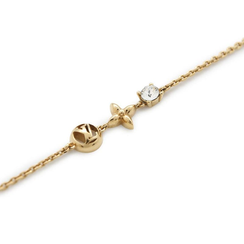 ルイヴィトン ブレスレット モノグラム・フラワー ブラスレ・プティ ルイ M00374 LOUIS VUITTON LVサークル ストラス