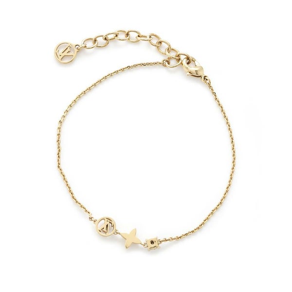 ルイヴィトン ブレスレット モノグラム・フラワー ブラスレ・プティ ルイ M00374 LOUIS VUITTON LVサークル ストラス