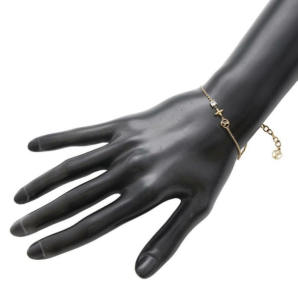 ルイヴィトン ブレスレット モノグラム・フラワー ブラスレ・プティ ルイ M00374 LOUIS VUITTON LVサークル ストラス