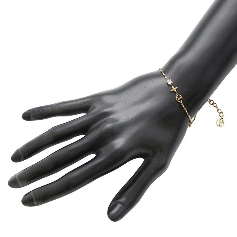 ルイヴィトン ブレスレット モノグラム・フラワー ブラスレ・プティ ルイ M00374 LOUIS VUITTON LVサークル ストラス