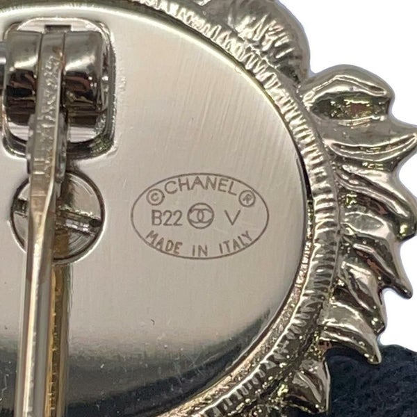 シャネル ブローチ ココマーク ライオンモチーフ カメリア ラインストーン フェイクパール AB7908 CHANEL アクセサリー 黒