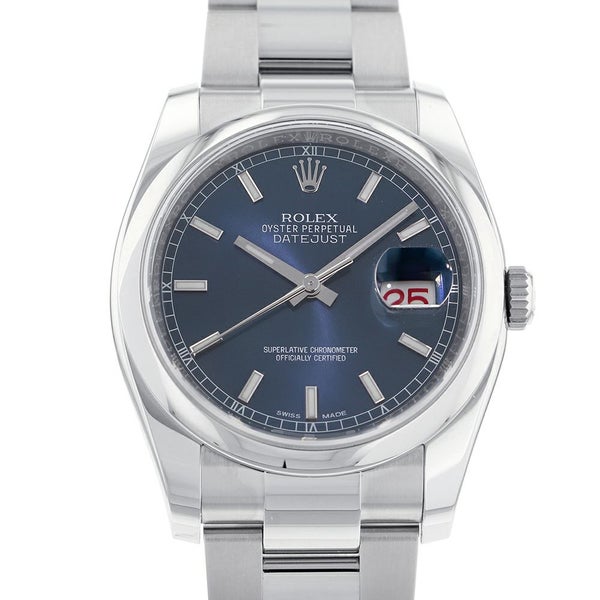 ロレックス デイトジャスト36 ランダムシリアル ルーレット 116200 ROLEX 腕時計 ブルー文字盤