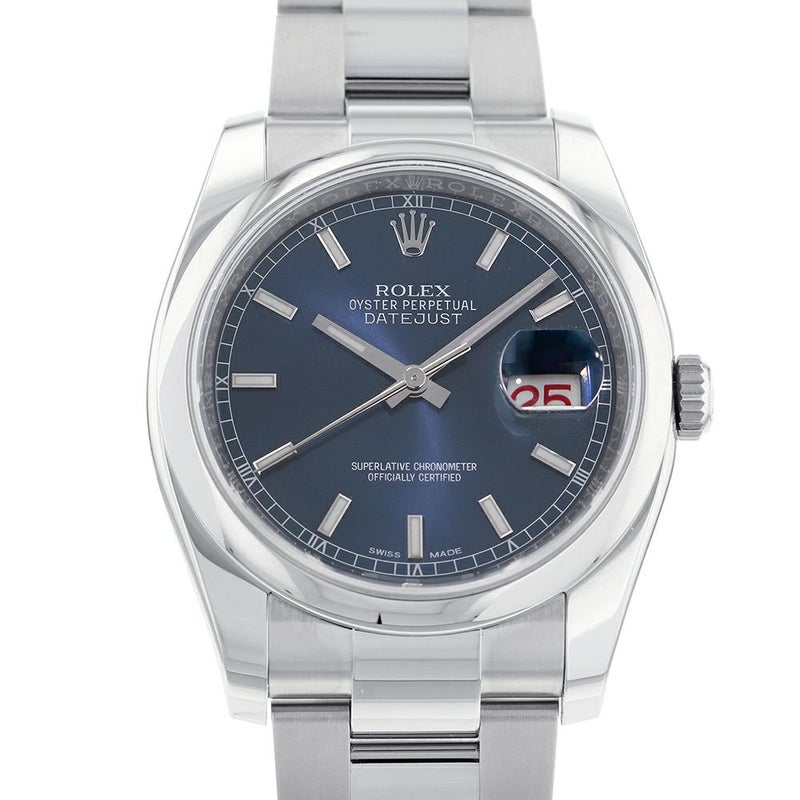 ロレックス デイトジャスト36 ランダムシリアル ルーレット 116200 ROLEX 腕時計 ブルー文字盤
