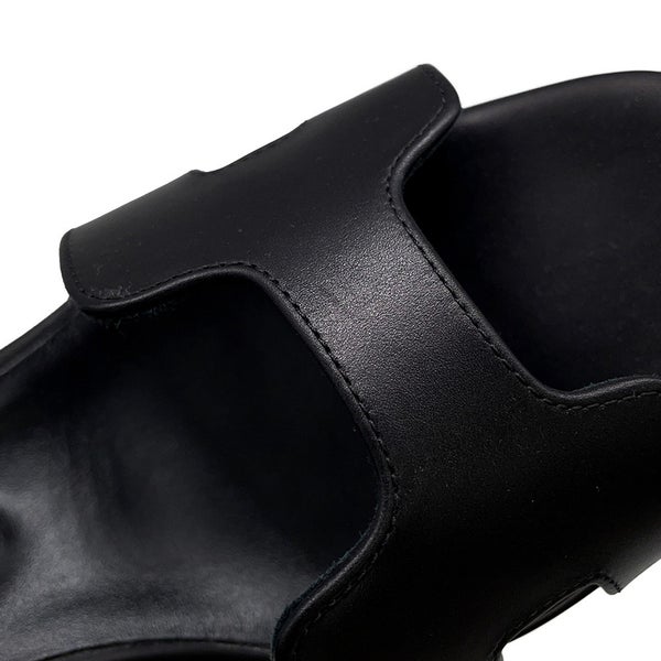 エルメス サンダル ジョイ 70 カーフレザー レディースサイズ36 1/2 HERMES 靴 ヒール 黒