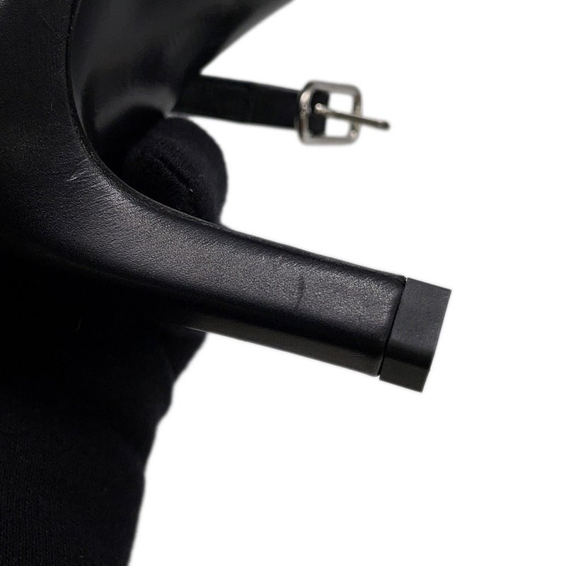 エルメス サンダル ジョイ 70 カーフレザー レディースサイズ36 1/2 HERMES 靴 ヒール 黒
