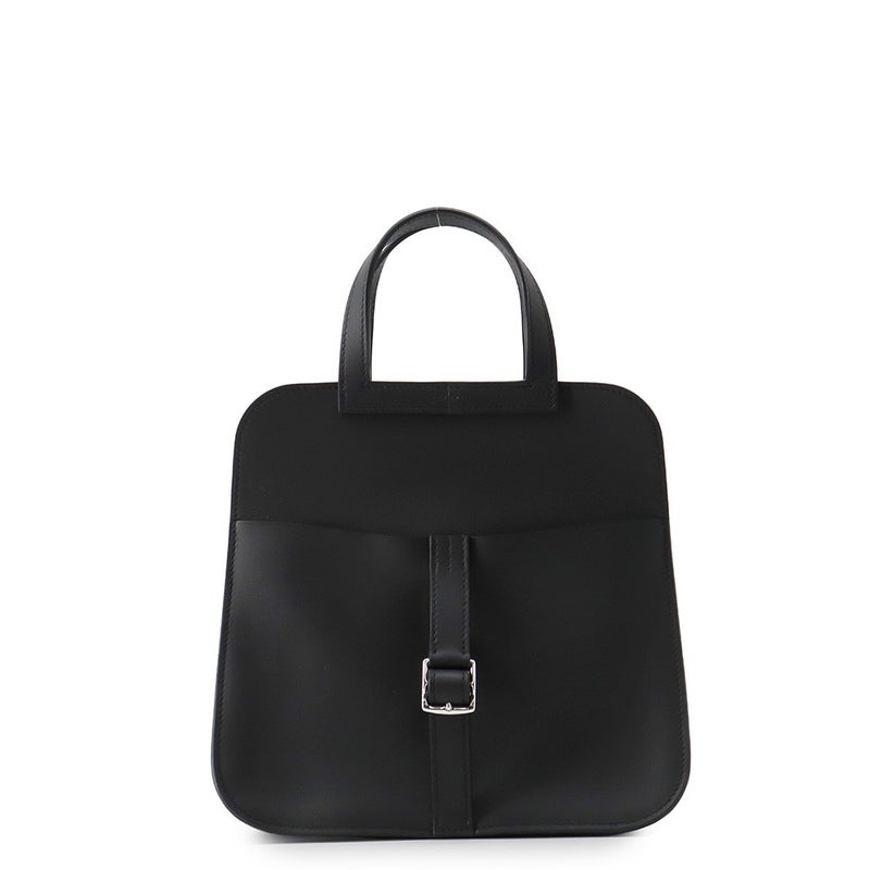 エルメス ハンドバッグ アルザン ミニ ブラック/シルバー金具 スイフト G刻印 HERMES ２wayショルダー 黒
