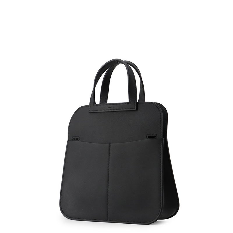 エルメス ハンドバッグ アルザン ミニ ブラック/シルバー金具 スイフト G刻印 HERMES ２wayショルダー 黒