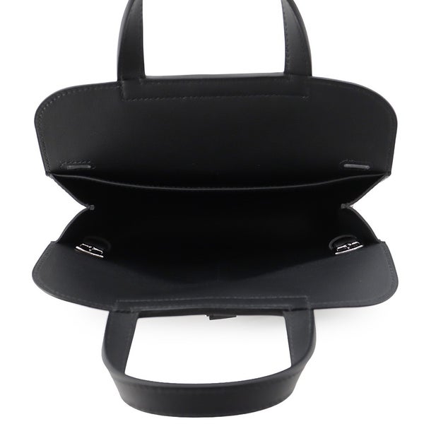 エルメス ハンドバッグ アルザン ミニ ブラック/シルバー金具 スイフト G刻印 HERMES ２wayショルダー 黒