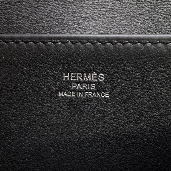 エルメス ハンドバッグ アルザン ミニ ブラック/シルバー金具 スイフト G刻印 HERMES ２wayショルダー 黒