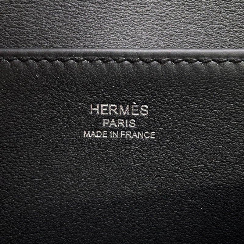 エルメス ハンドバッグ アルザン ミニ ブラック/シルバー金具 スイフト G刻印 HERMES ２wayショルダー 黒