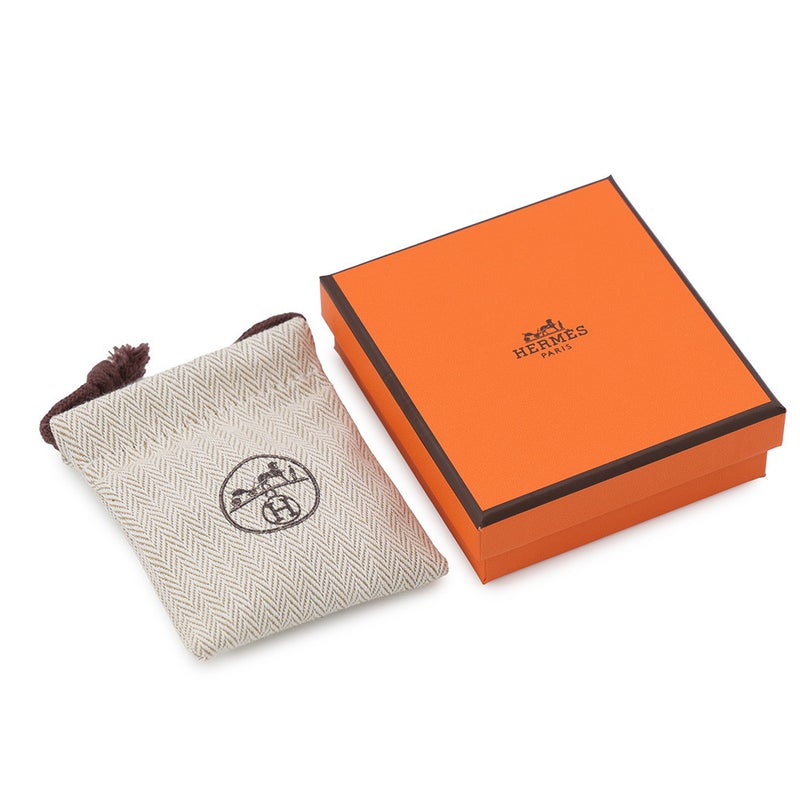 エルメス ピアス ミニ・ポップアッシュ ブラック/ピンクゴールド金具 HERMES Pop H ポップH 黒