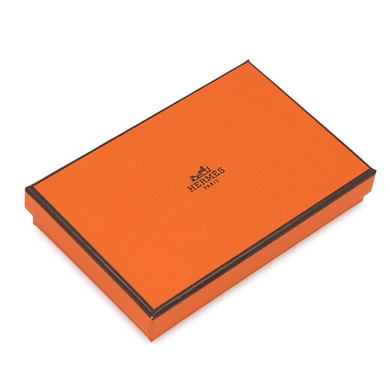 エルメス コインケース カルヴィ デュオ シエル/シルバー金具 エプソン G刻印 HERMES 財布