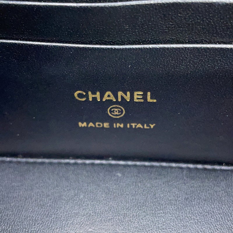 シャネル チェーンショルダーバッグ マトラッセ ココマーク バニティバッグ キャビアスキン AP3204 CHANEL 黒