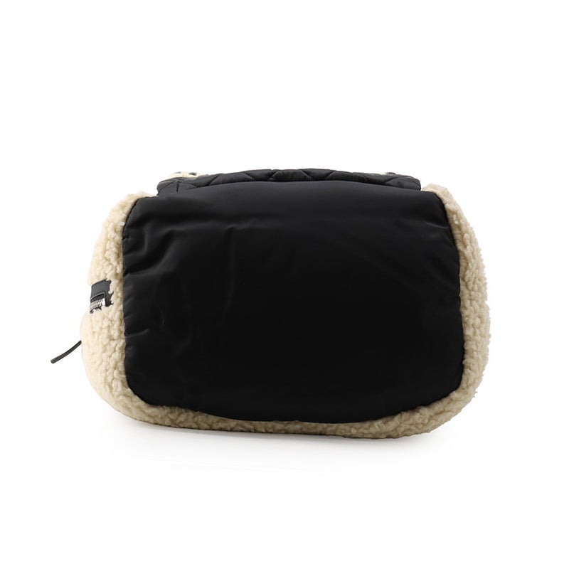 シャネル トートバッグ マトラッセ ココマーク ボア 巾着トート ムートン ナイロン CHANEL 2way